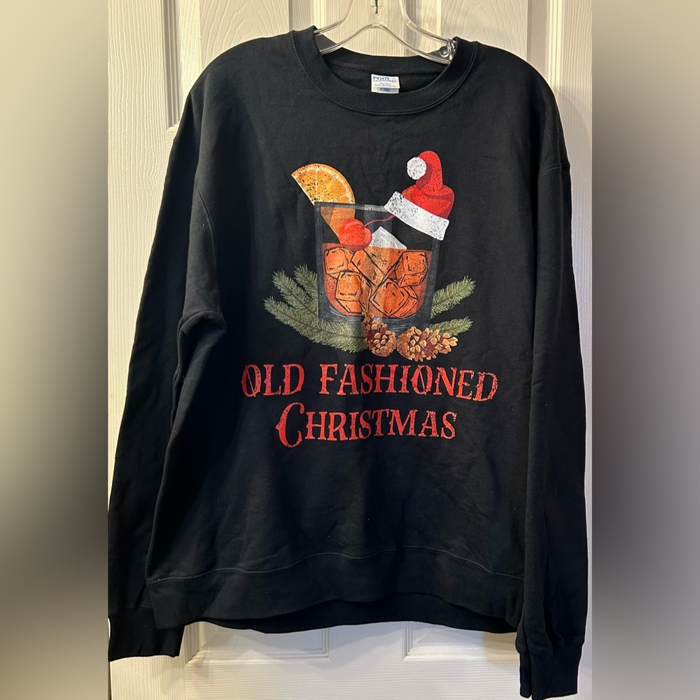 Vintage sweatshirt “ Old Fashion Christmas” XL